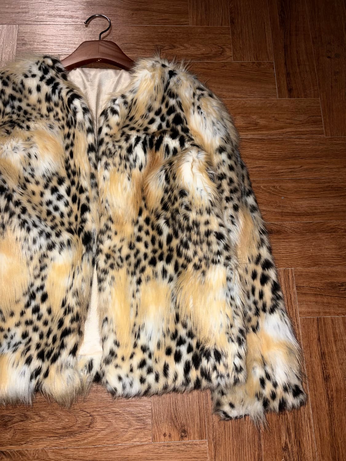 빈티지 레오파드 페이크 퍼자켓 상품이미지6