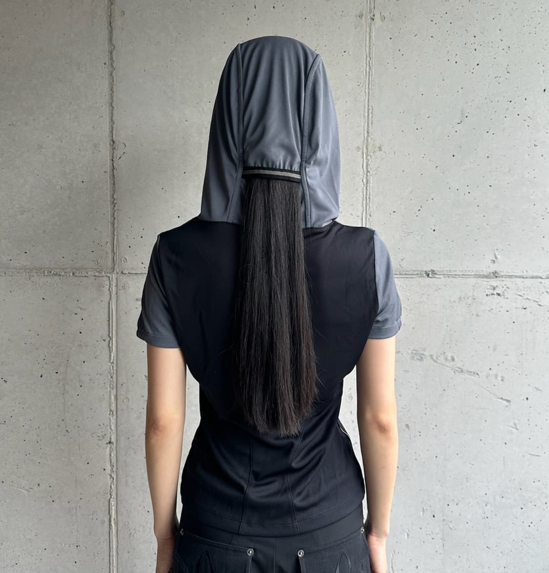 미스치프 SHIRRING HOODED JERSEY TOP 상품이미지1