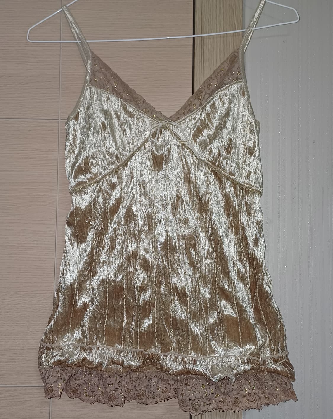 dear my minx 빈티지 레이스 캐미솔 나시 골드 금색 상품이미지1