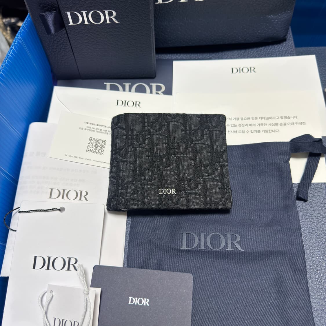 [새상품급/풀구성] 디올 오블리크 반지갑 상품이미지1