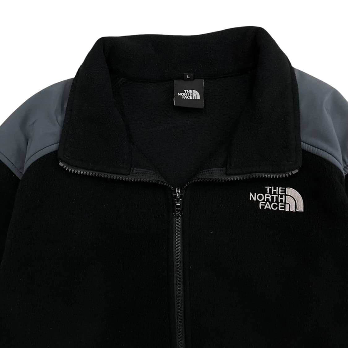 노스페이스 그레이배색 블랙 후리스 L 상품이미지4