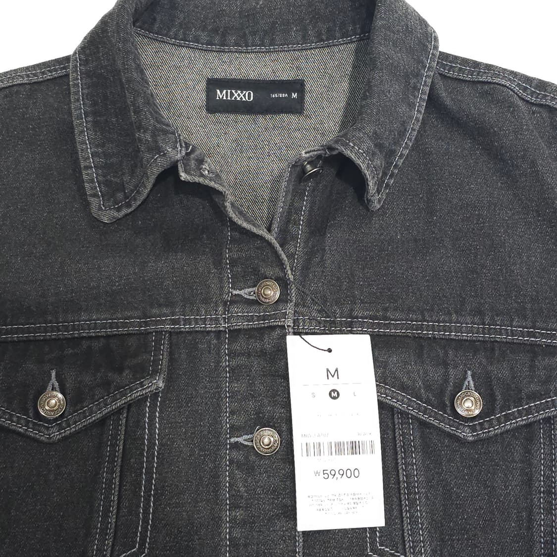 미쏘 MIXXO 흑청 데님자켓 새상품 상품이미지2