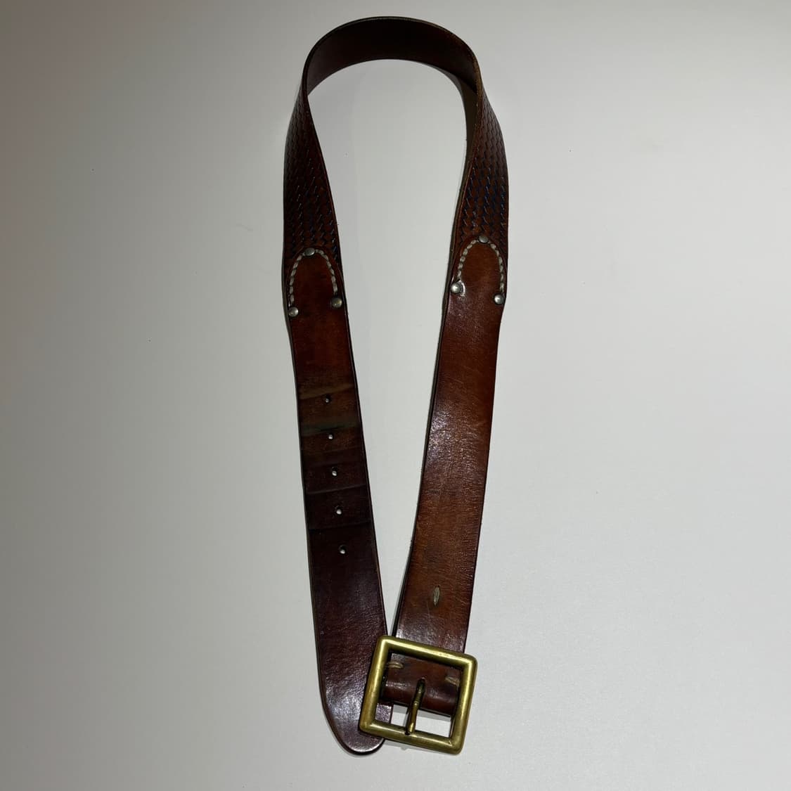 34) visvim 비즈빔 콤비 패널 플레인 벨트 상품이미지6