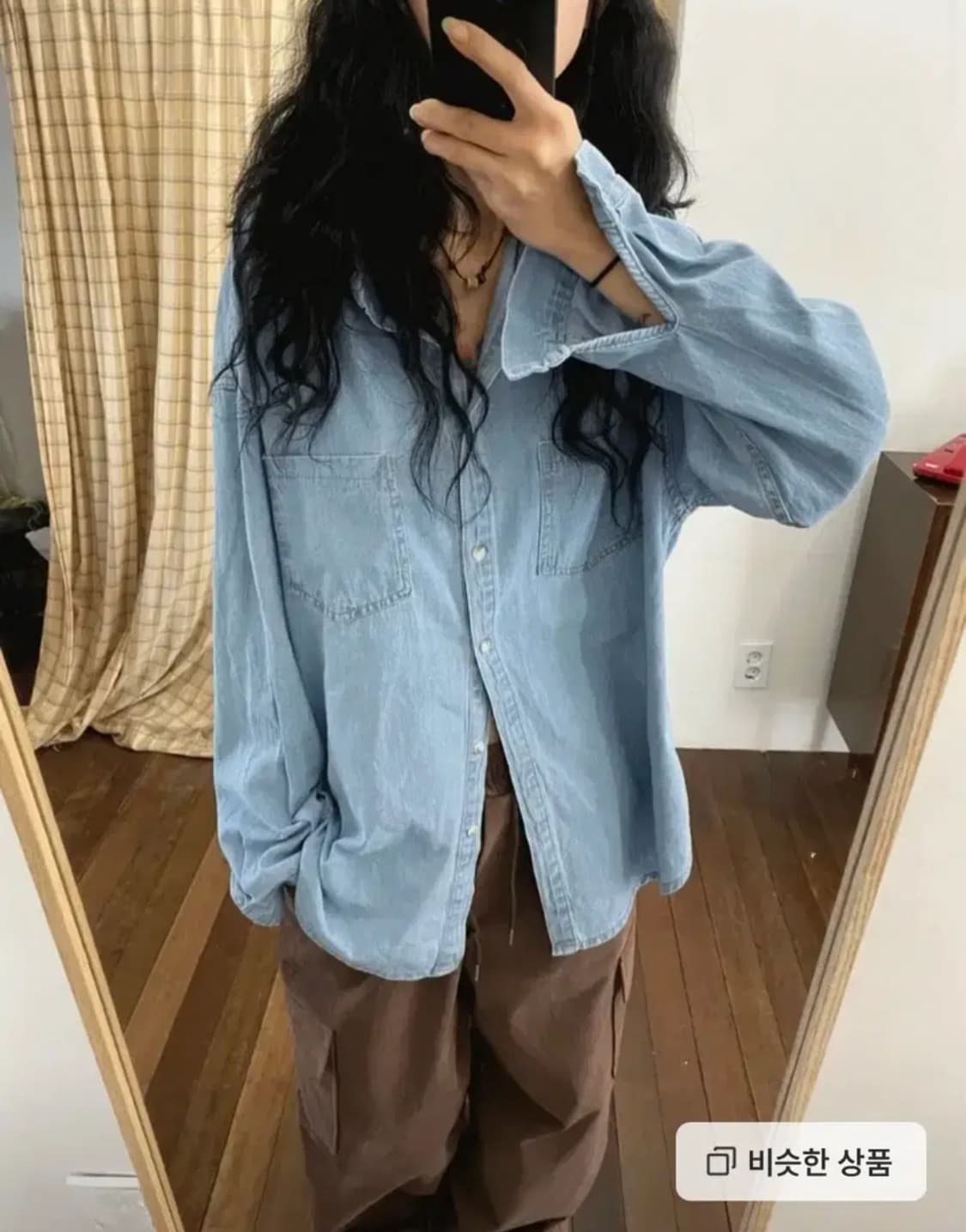 모래하우스 light denim shirts 데님셔츠 상품이미지1