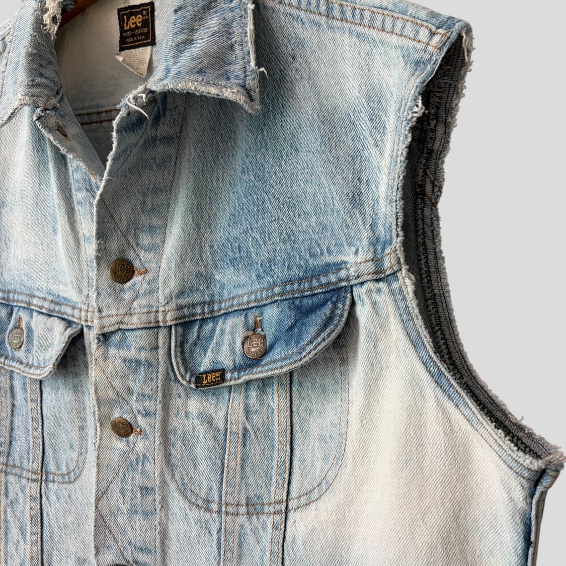 (M)70s Lee 리 빈티지 데님 베스트  상품이미지4