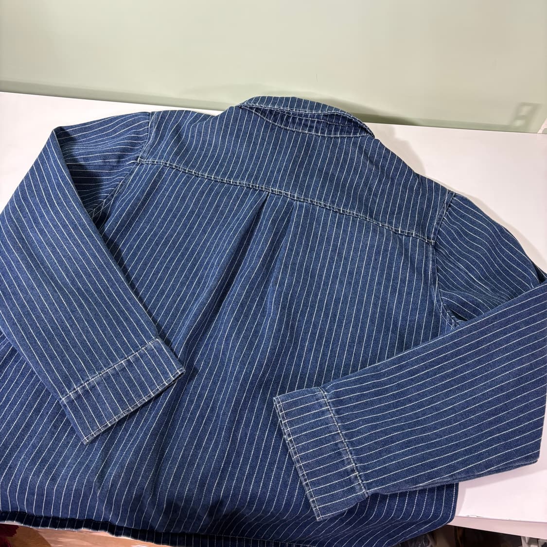 L 브라운브레스 진청 스트라이프 워크자켓 상품이미지3