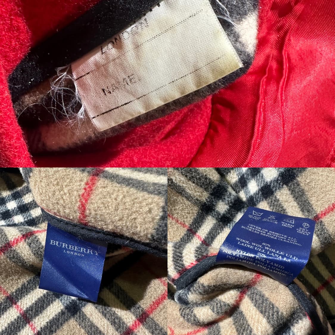 버버리 노바체크 안감 더플 떡볶이 코트 상품이미지10