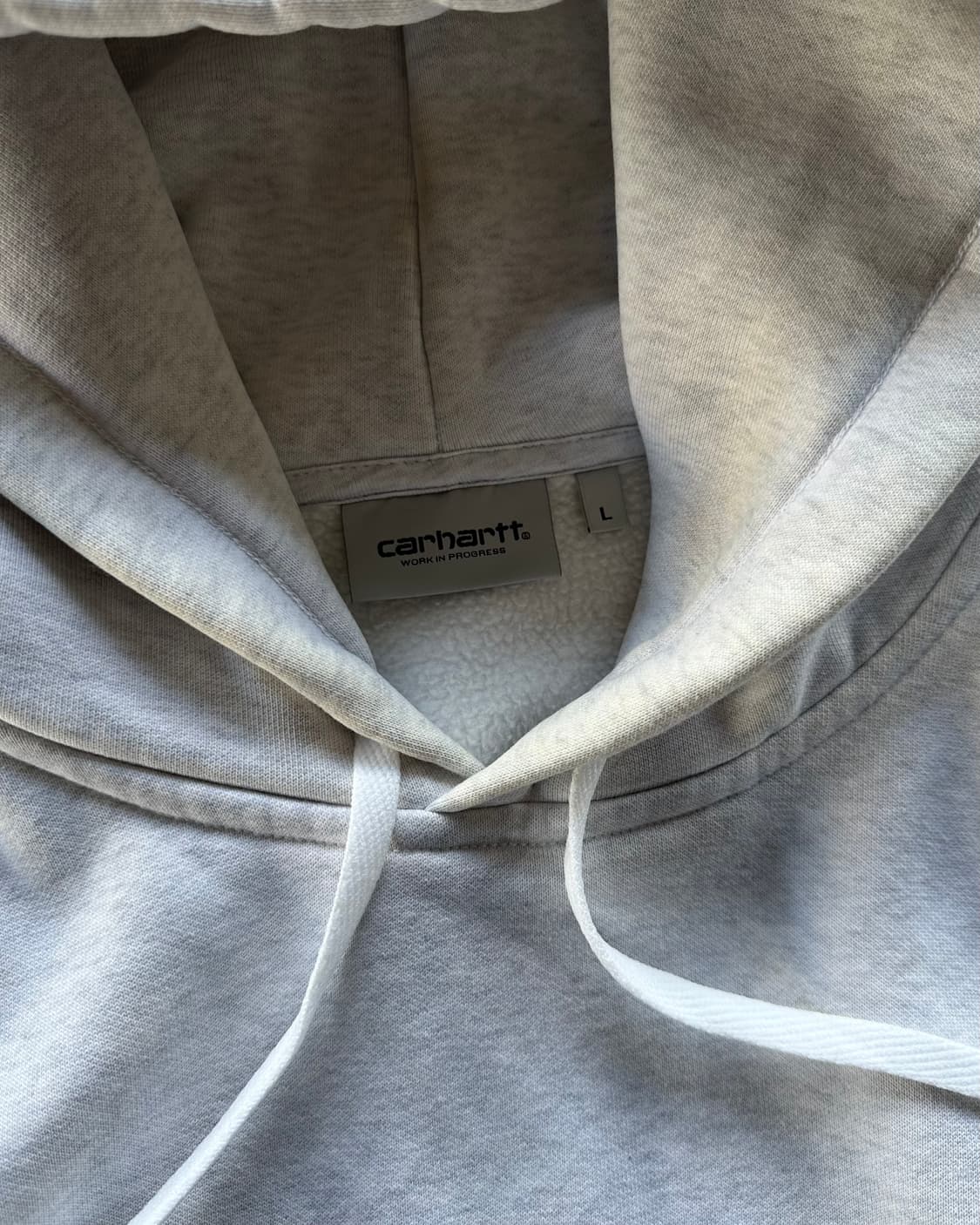 [L]칼하트 WIP 그레이 기모 스웻 후드 상품이미지7
