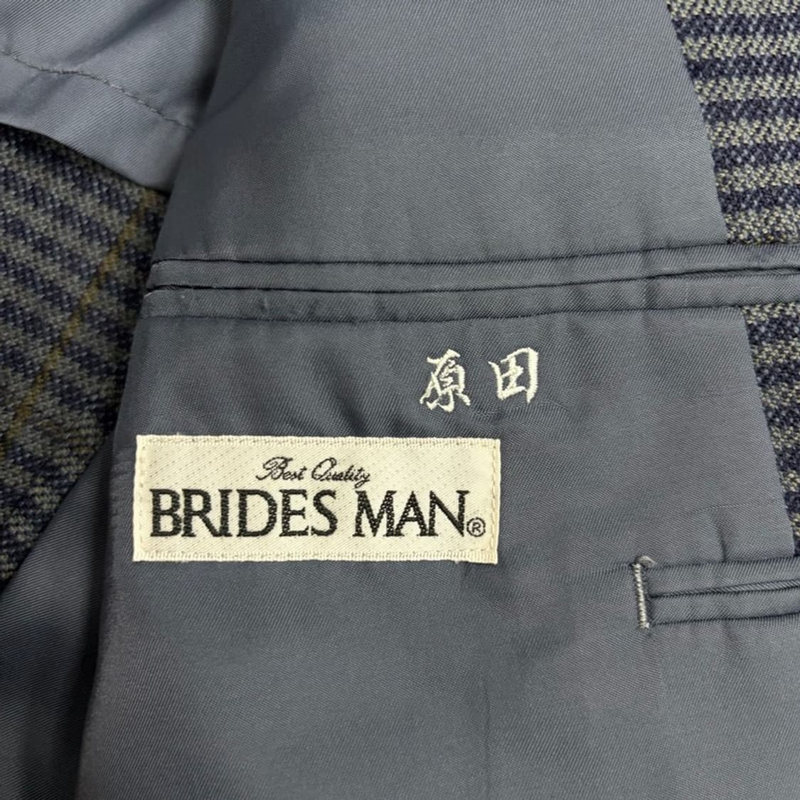 Brides Man 체크 울 블레이저 v4514 상품이미지6