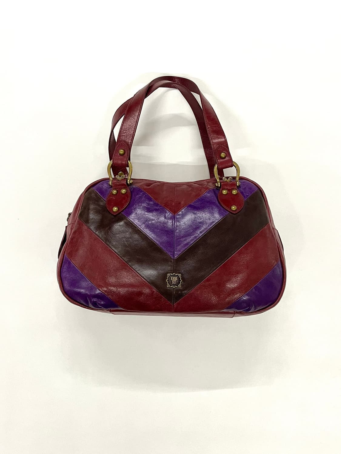 안나수이 할리퀸 레더 볼링백 상품이미지1