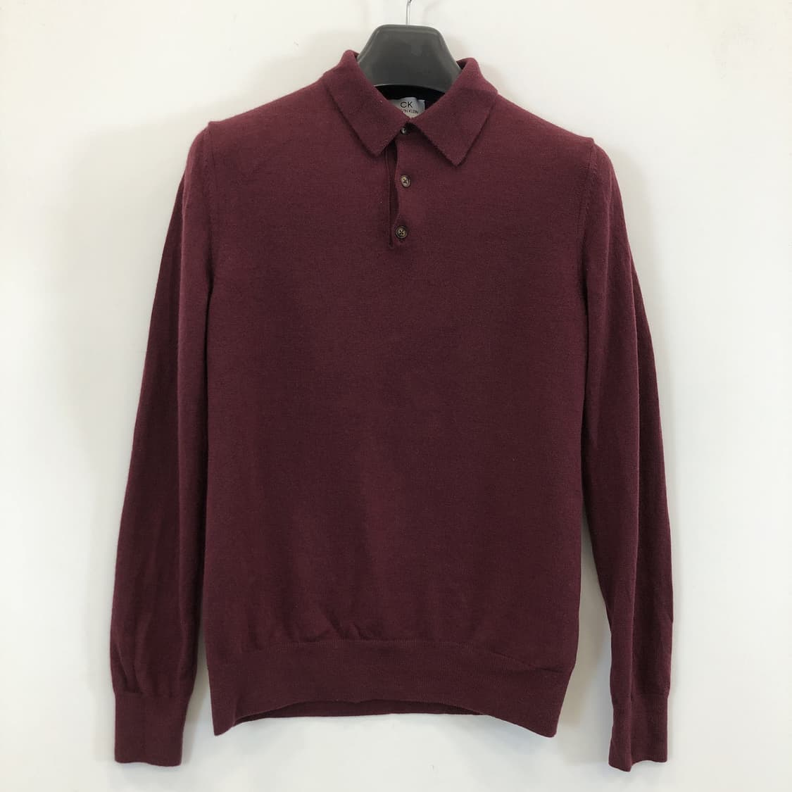 ck 캘빈클라인 이태리 메리노울 니트카라티 여성 L 상품이미지1