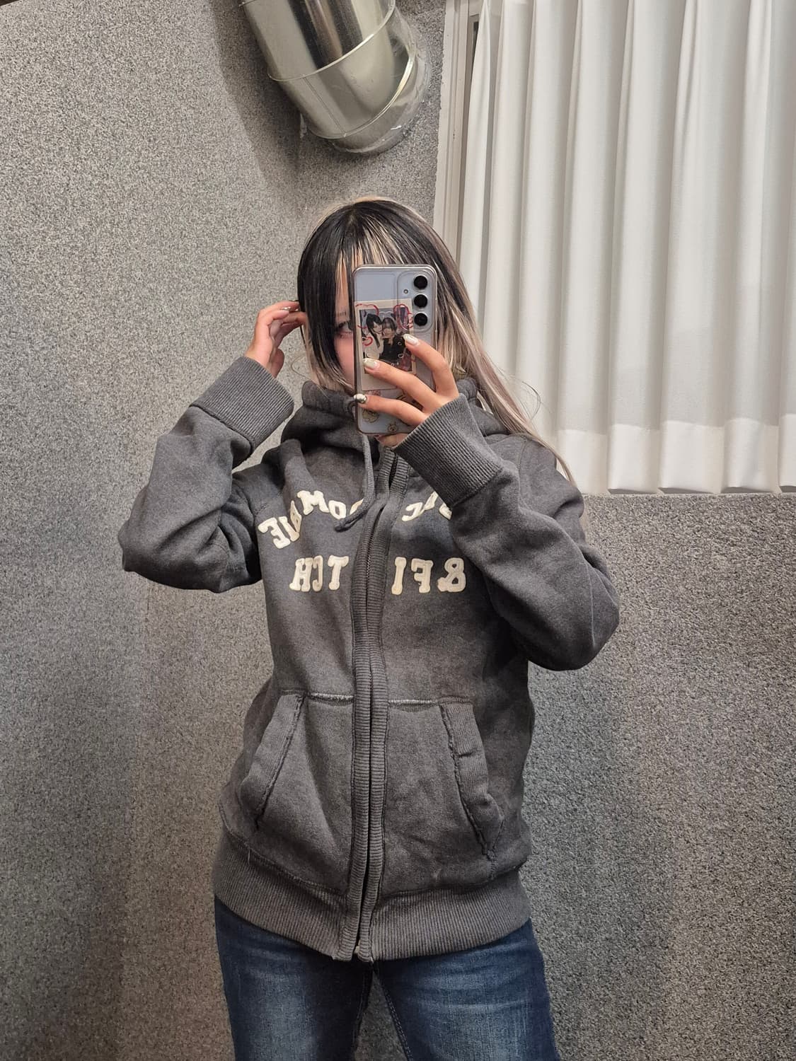 ABERCROMBIE GRAY HOODIE ZIPUP  상품이미지1