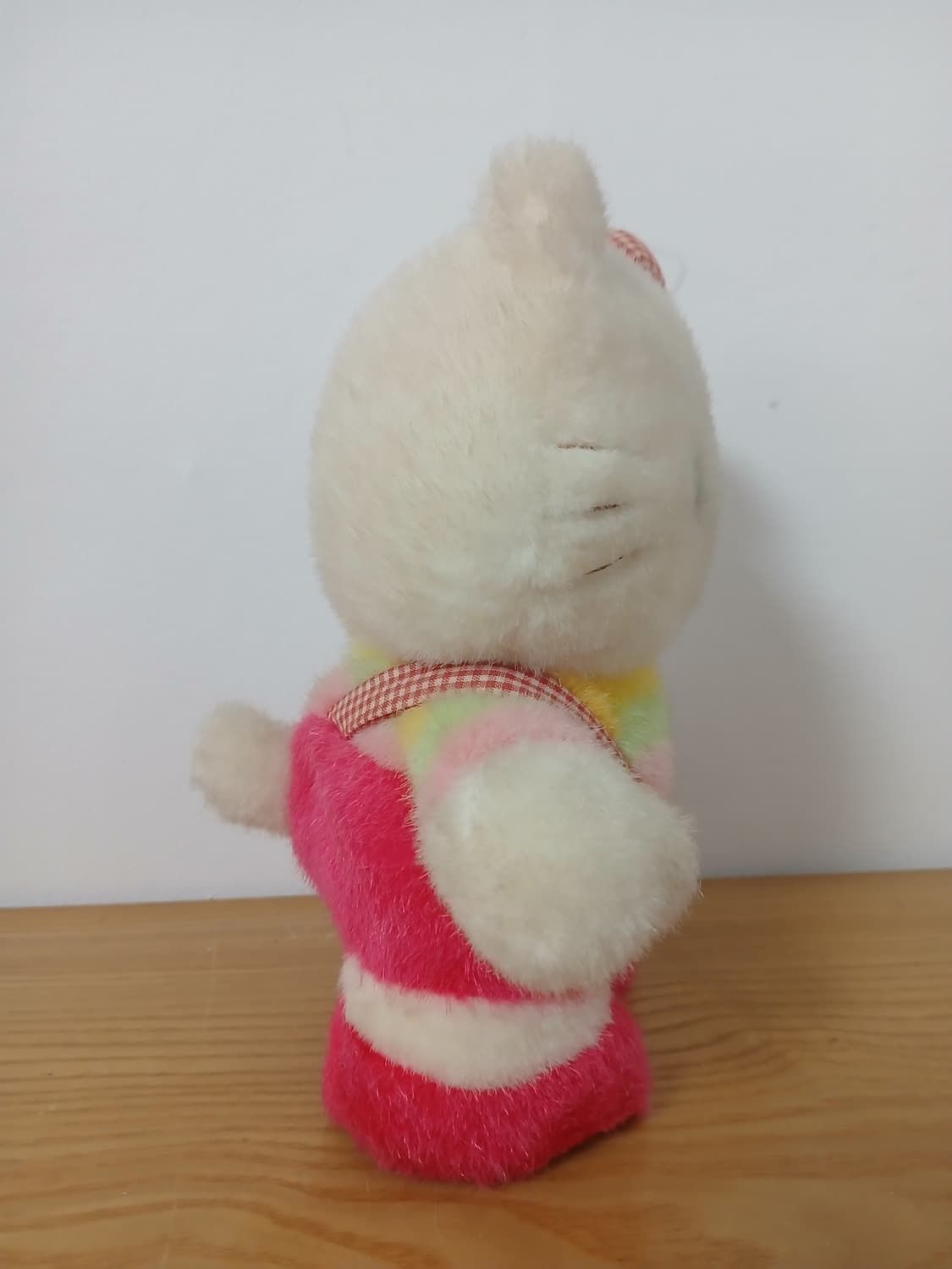 빈티지 산리오 헬로키티 인형 빨강 멜빵바지 인형 상품이미지3