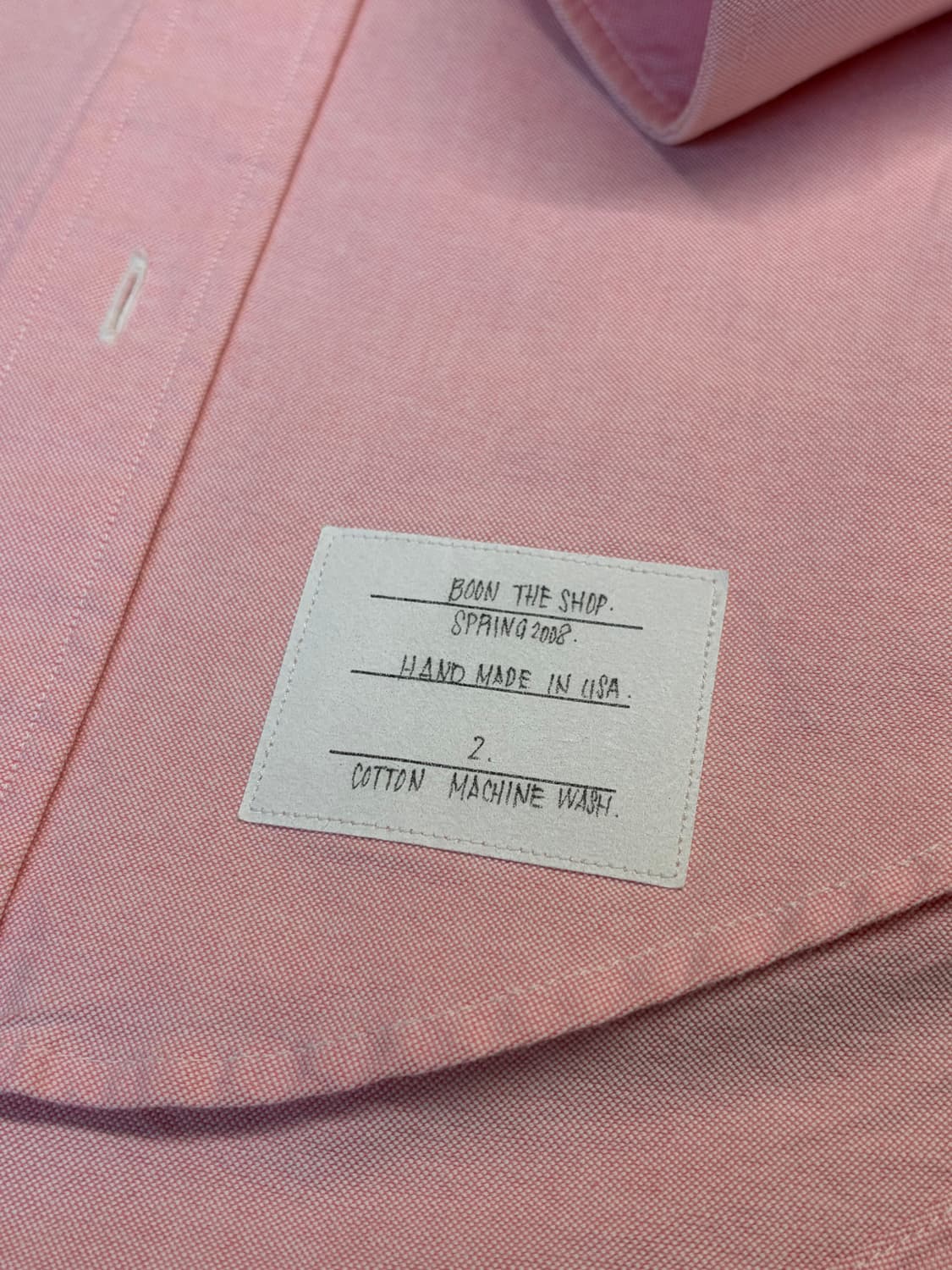 톰 브라운 아카이브 핑크 셔츠 [size 2] 상품이미지4