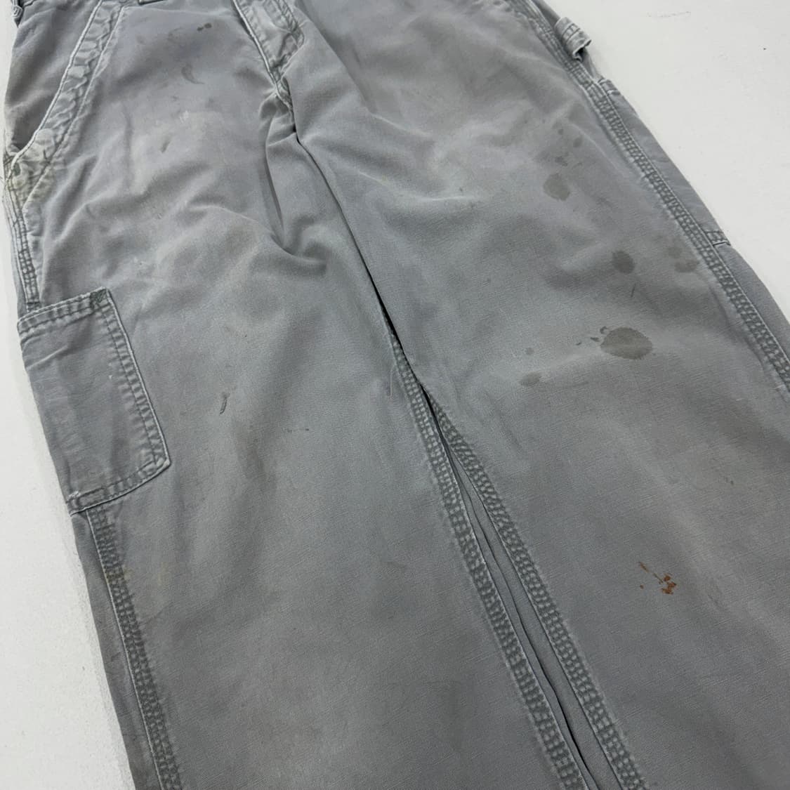칼하트 OG 가죽패치 카펜터 페이딩 와이드 워크팬츠 상품이미지4