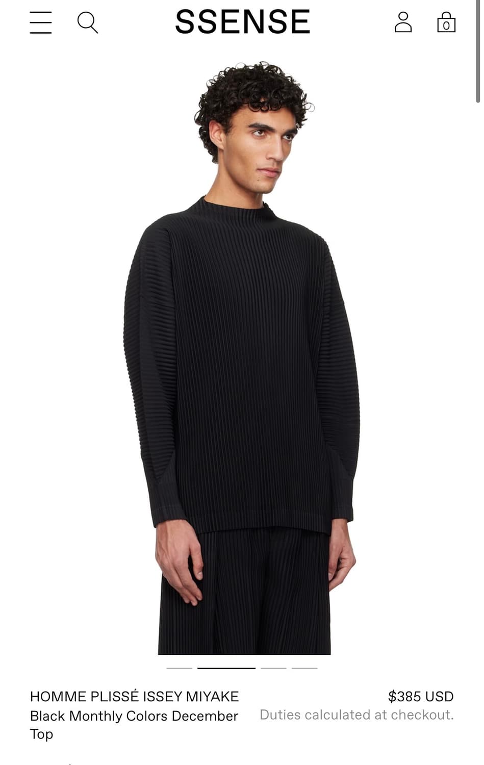 homme plisse 디셈버 모크넥 블랙 2사이즈 상품이미지2