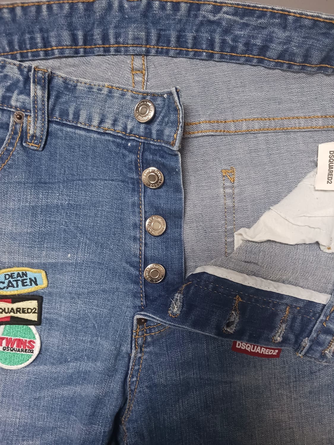 [50] 디스퀘어드2 자수패치 스케이터진 청바지 34 35 상품이미지6