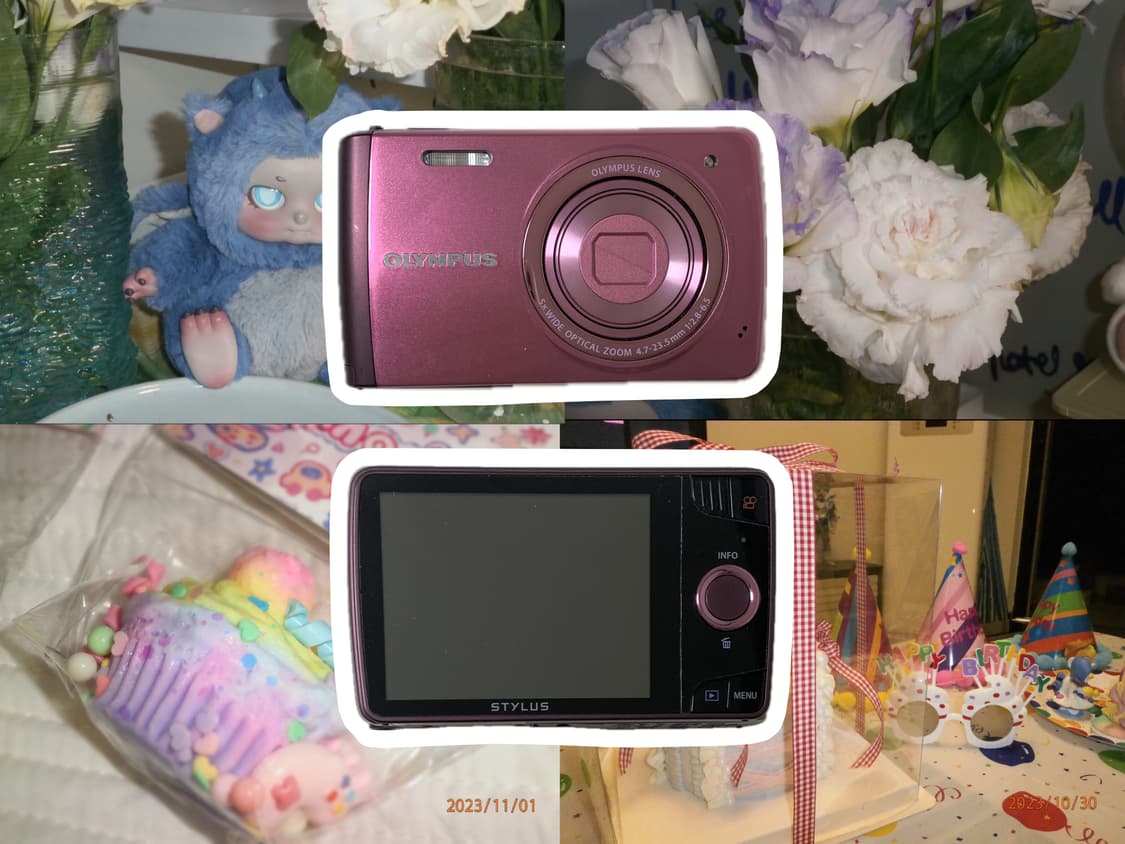 작례 ㅇ) 뽀용 올림푸스 스타일러스 vh-410 디카 디지털카메라 상품이미지1