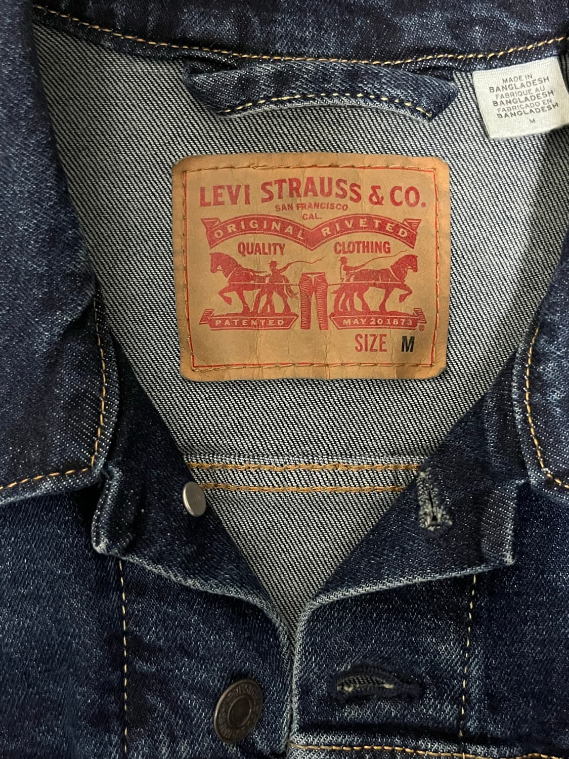 리바이스 데님자켓(M) 상품이미지2