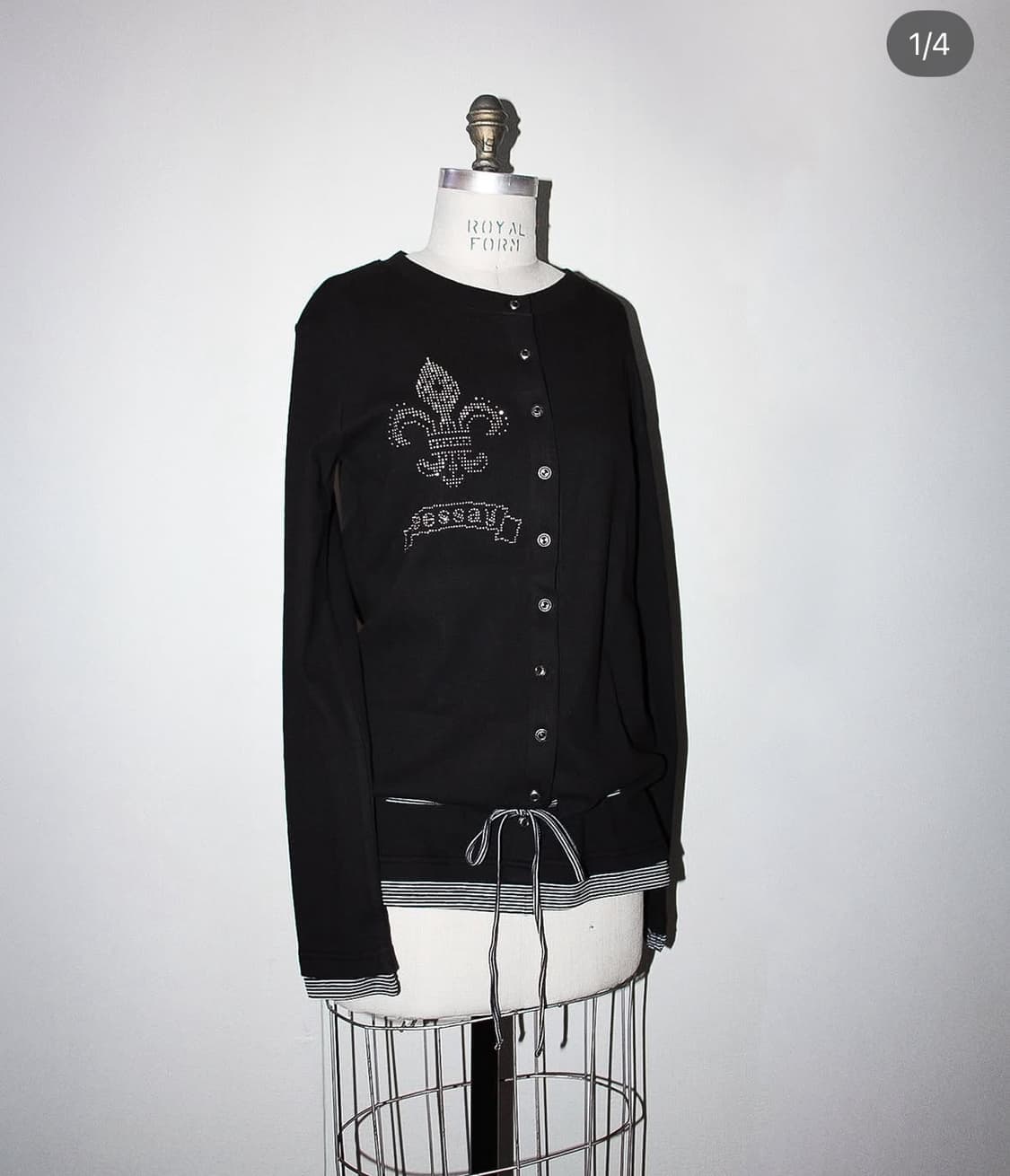 에세이 가디건 블랙 상품이미지1