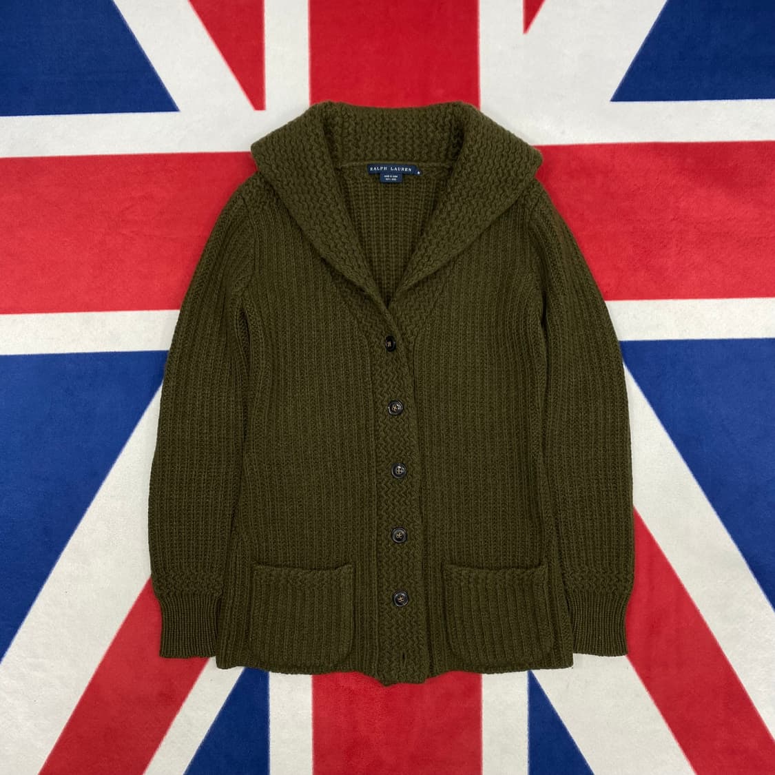 폴로 숄카라 가디건 여성 M  상품이미지1