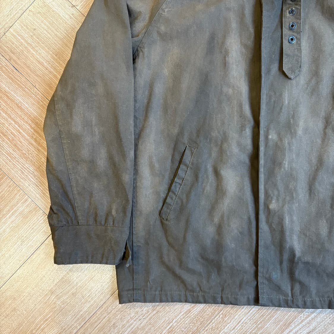 노아 브라운 왁스 코팅 자켓 상품이미지4