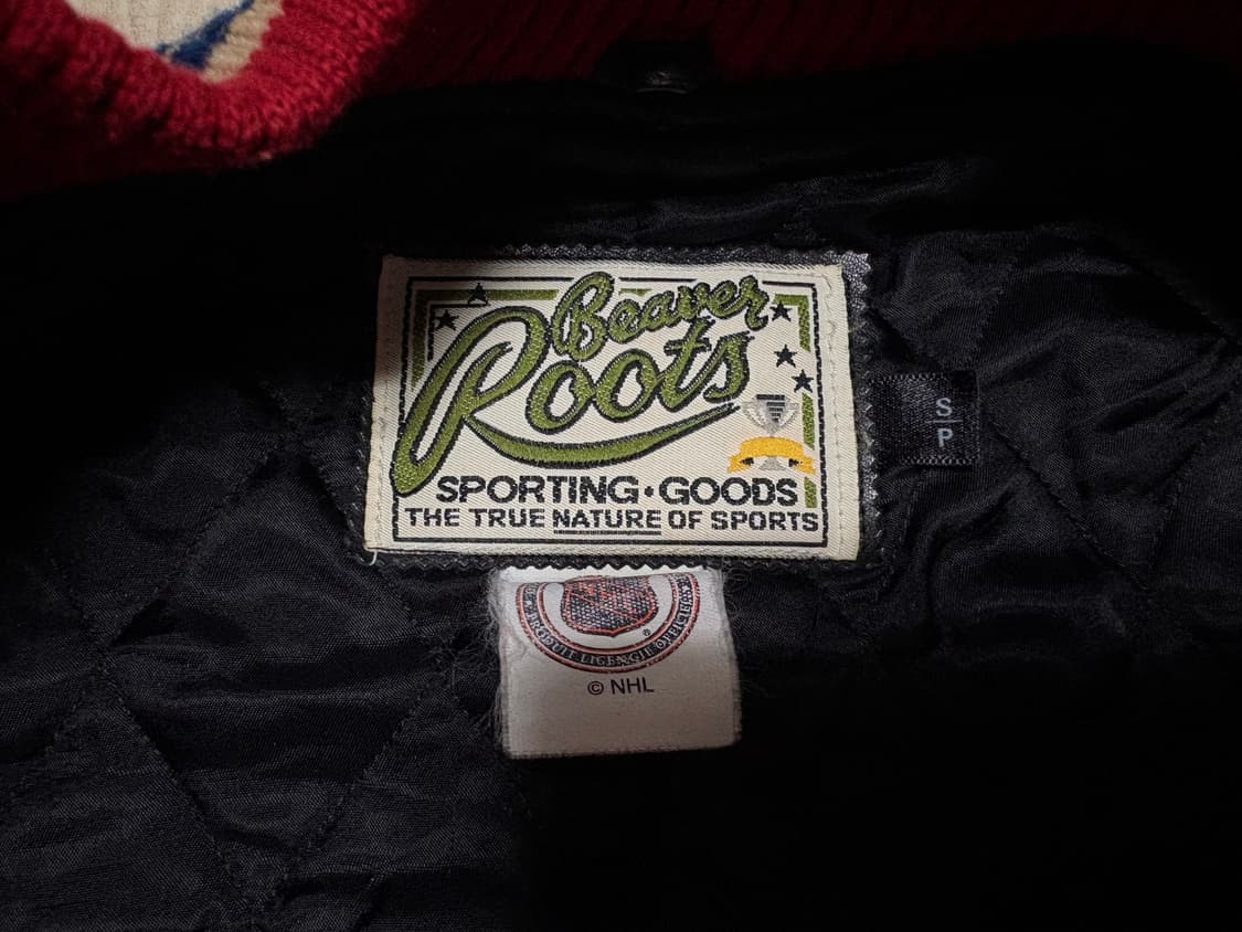 80sMonteal Canadiens Leather/Wool Jacket 상품이미지5