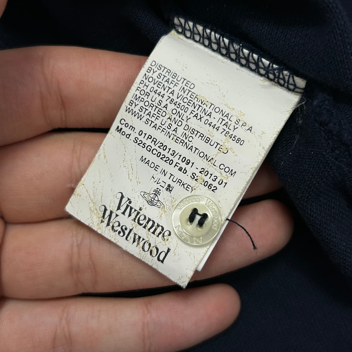 (한글택)비비안웨스트우드 네이비 카라티(L) 상품이미지3