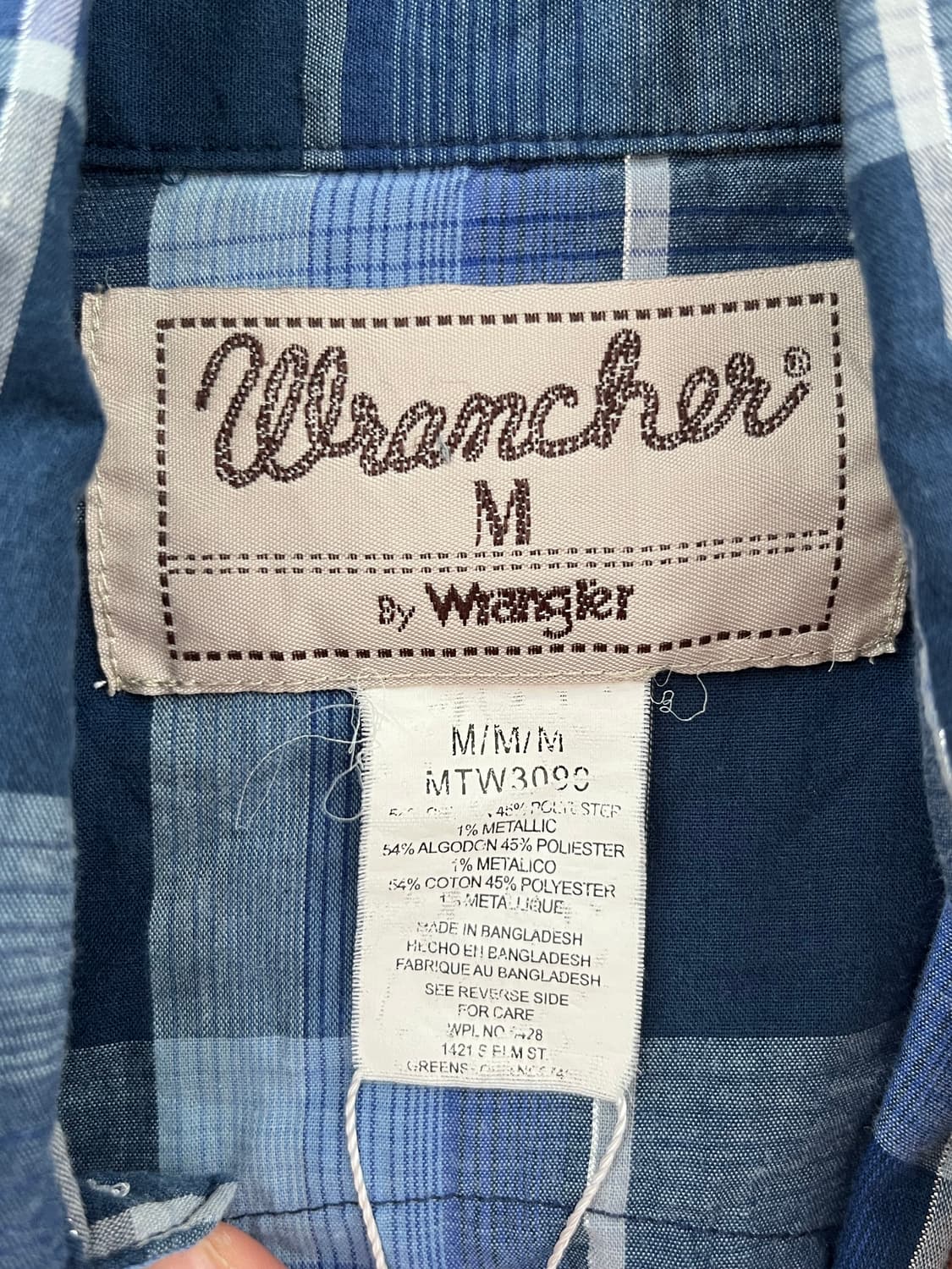 랭글러 웨스턴 체크 셔츠 상품이미지8