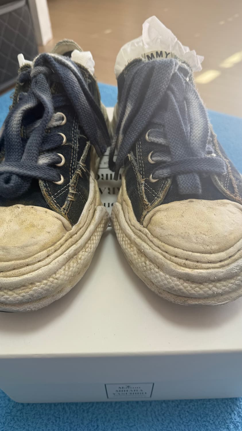 미하라 야스히로 솔 워시드 데님 스니커즈 상품이미지3