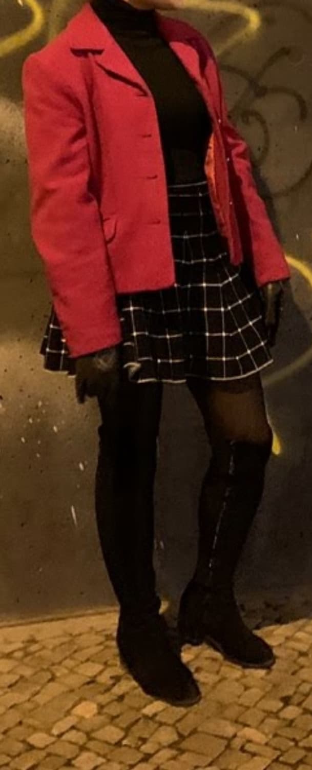 핫핑크색 빈티지 코트 상품이미지5