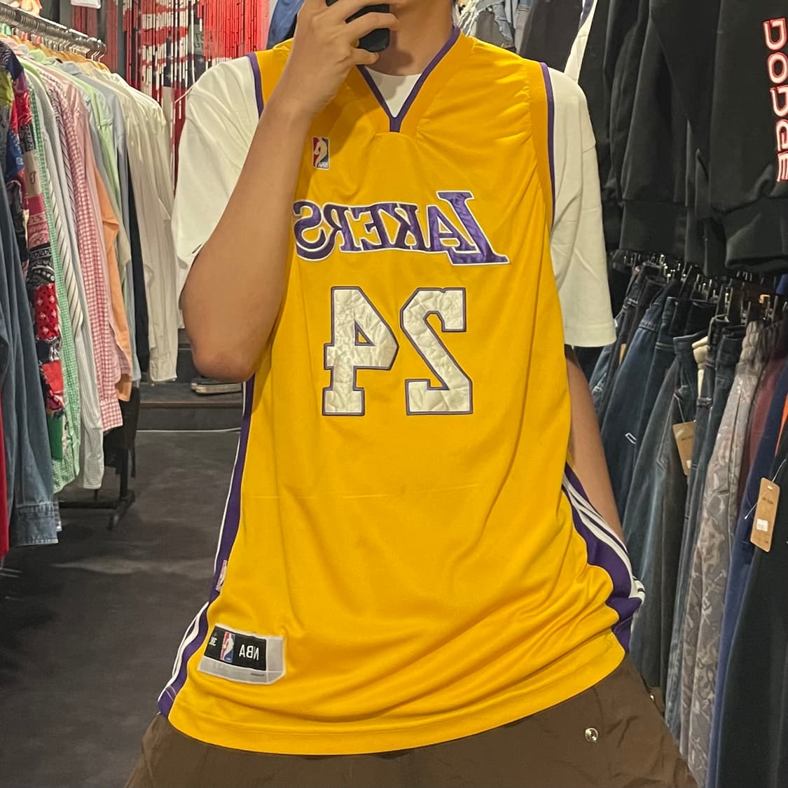 [IM] NBA  레이커스 옐로우 농구 나시 상품이미지4