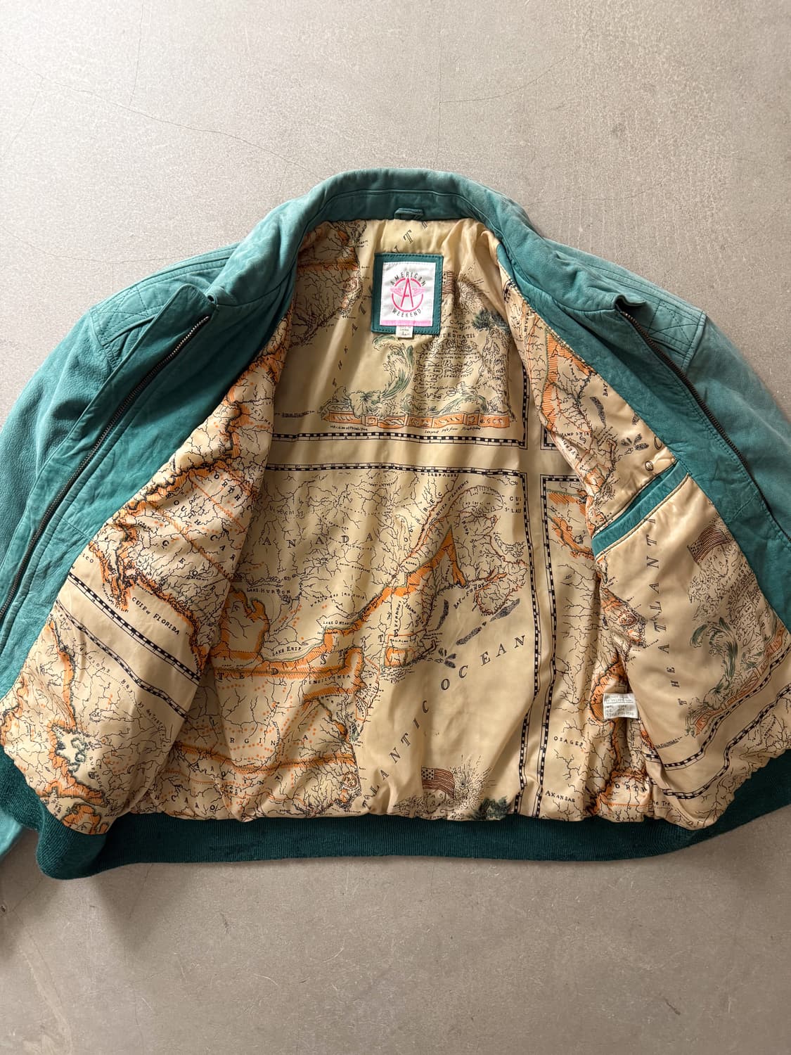  American Weeknd Leather A-2 Jacket 상품이미지6