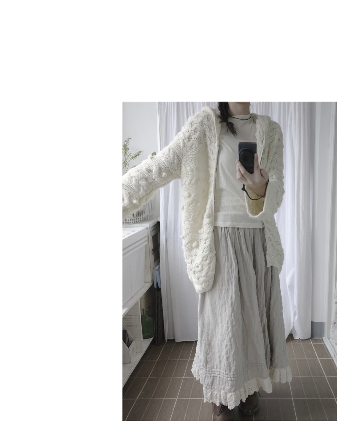 pompom knit cardigan 상품이미지7