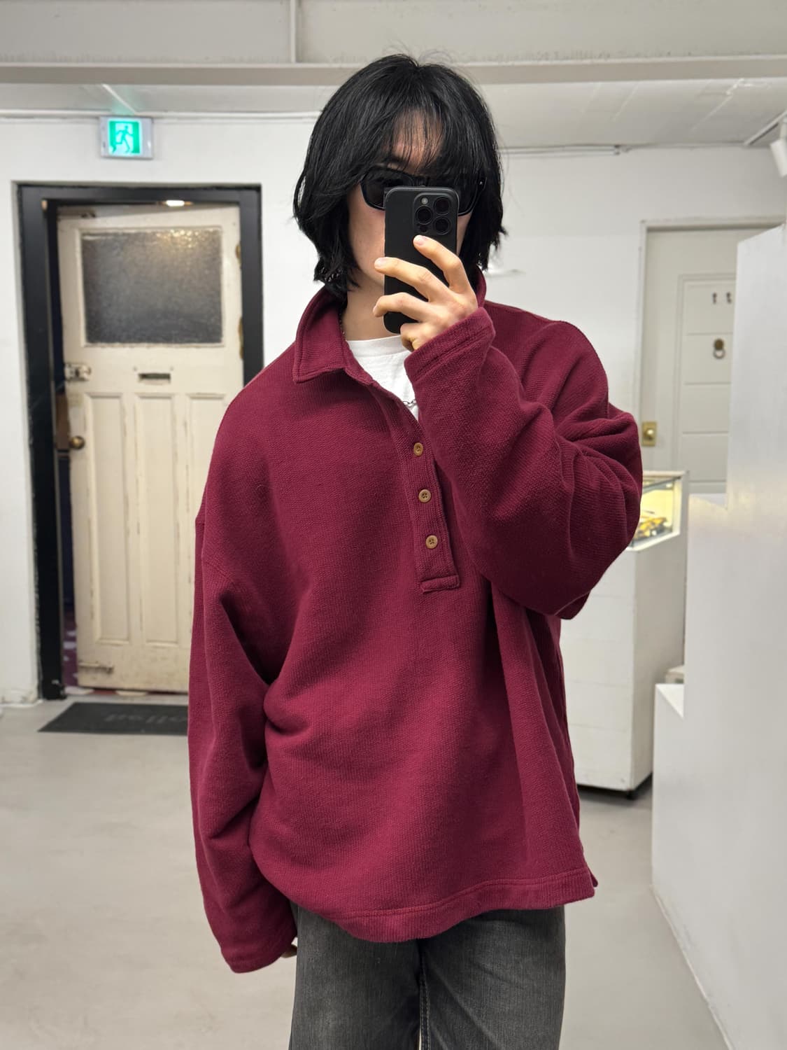 아베크롬비 오버사이즈 써멀 니트 상품이미지6