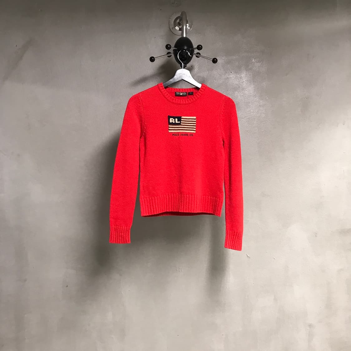 폴로 진스 맨투맨 레드 S(W) 상품이미지1