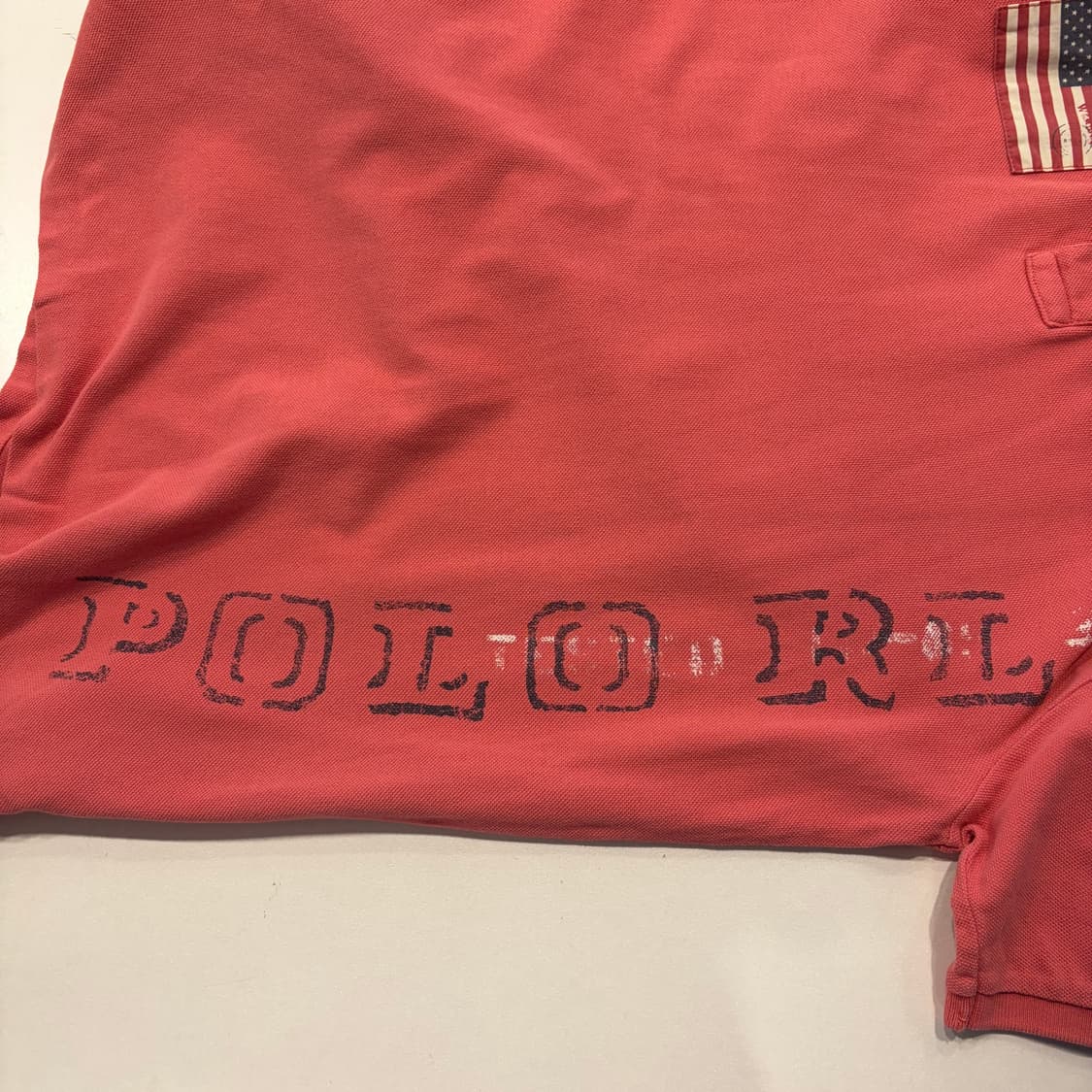 [XL] 폴로 랄프로렌 성조기 반팔 카라티 핑크 D606 상품이미지6