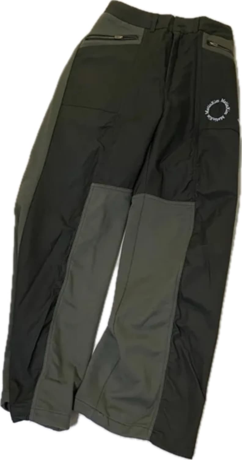 마뗑킴 TERRY MIXED NYLON PANTS 카키 바지 상품이미지3