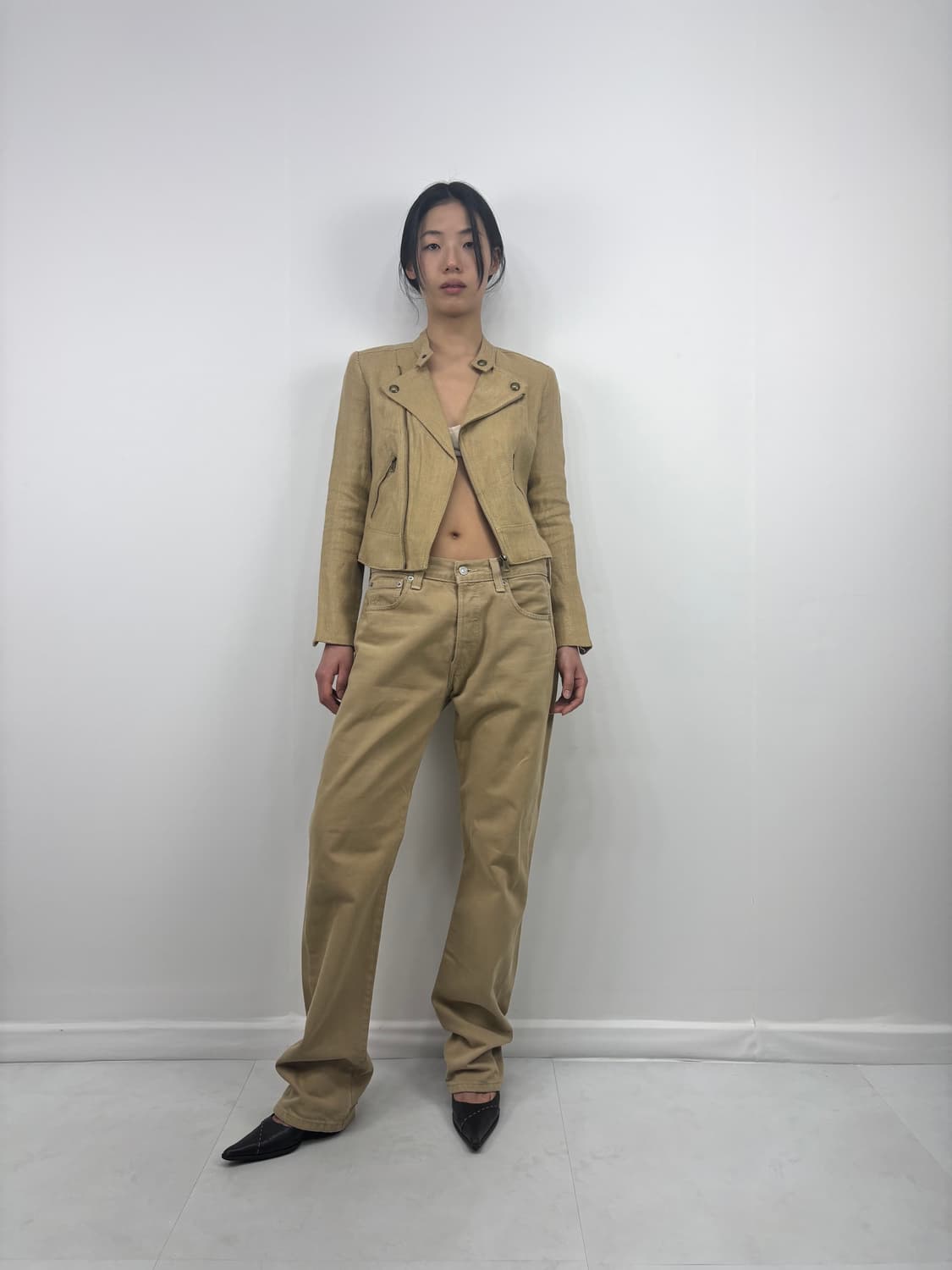 RL ASYMMETRIC LINEN JACKET 상품이미지2