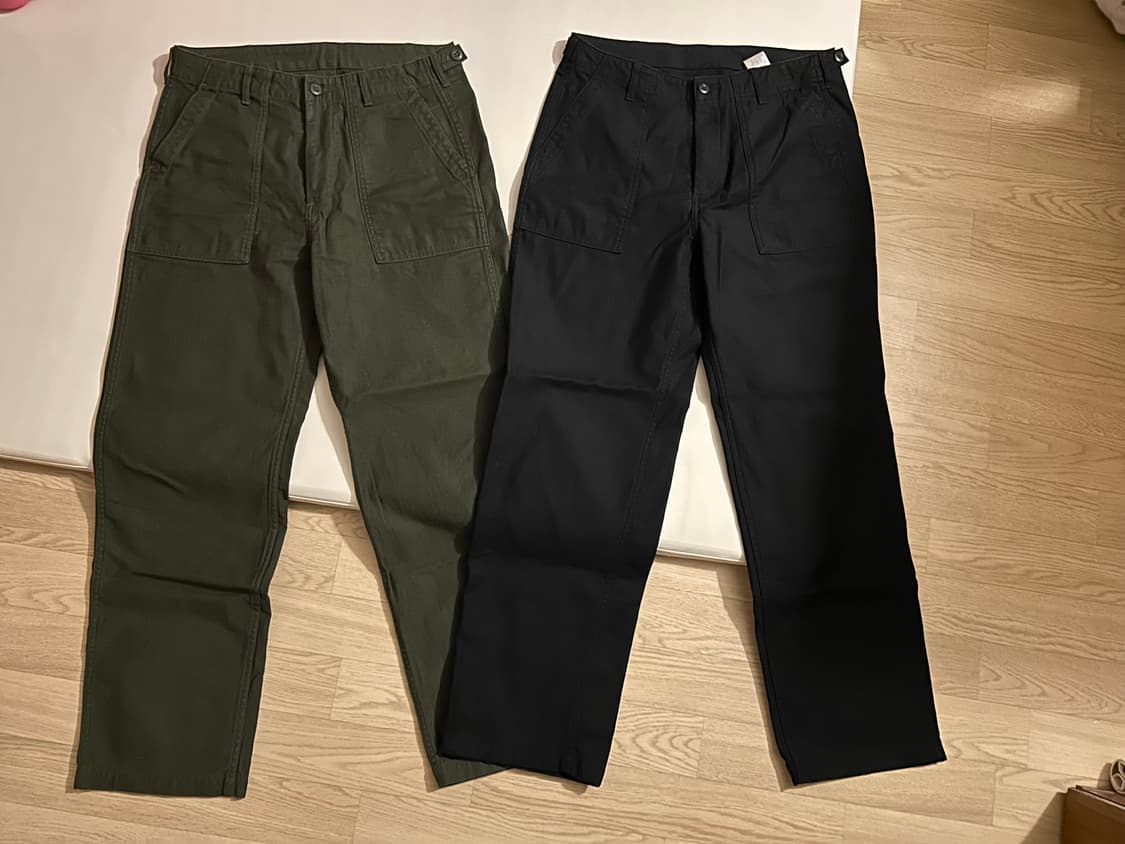 무신사스탠다드(무탠다드) 레플리카 퍼티그 블랙, 딥카키 32 상품이미지3