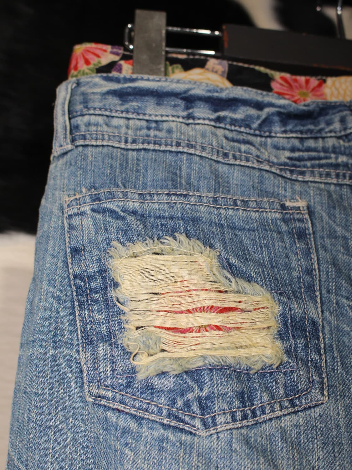 Oriental Pattern Grunge Point Denim 상품이미지10