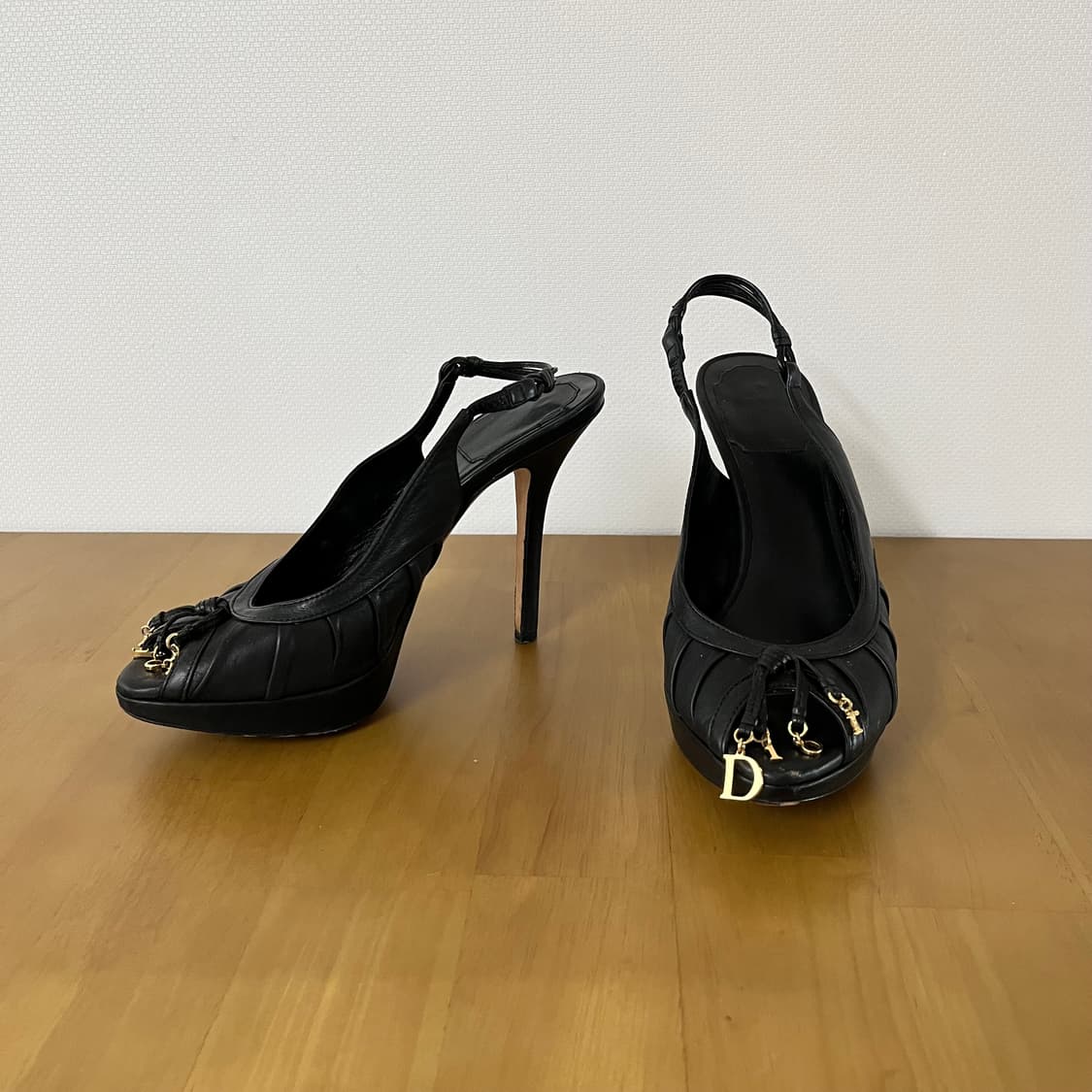 DIOR 디올 블랙 구두 슬링백 36 상품이미지1