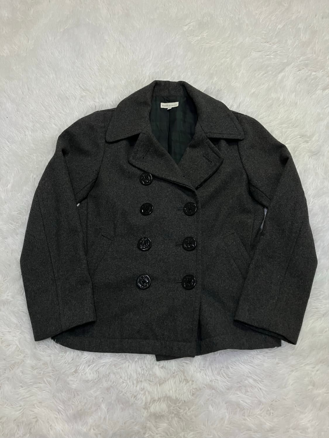 얼스 차콜 3버튼 코트 y2k 스트릿 갸루 펑키 일본빈티지671 fab 상품이미지1