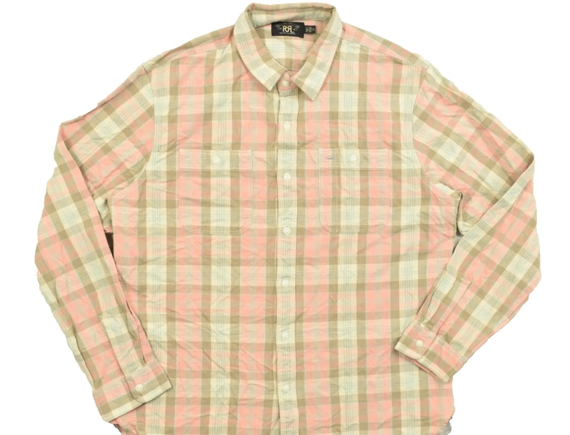 RRL 더블알엘 플래드 체크 워크 셔츠 상품이미지1
