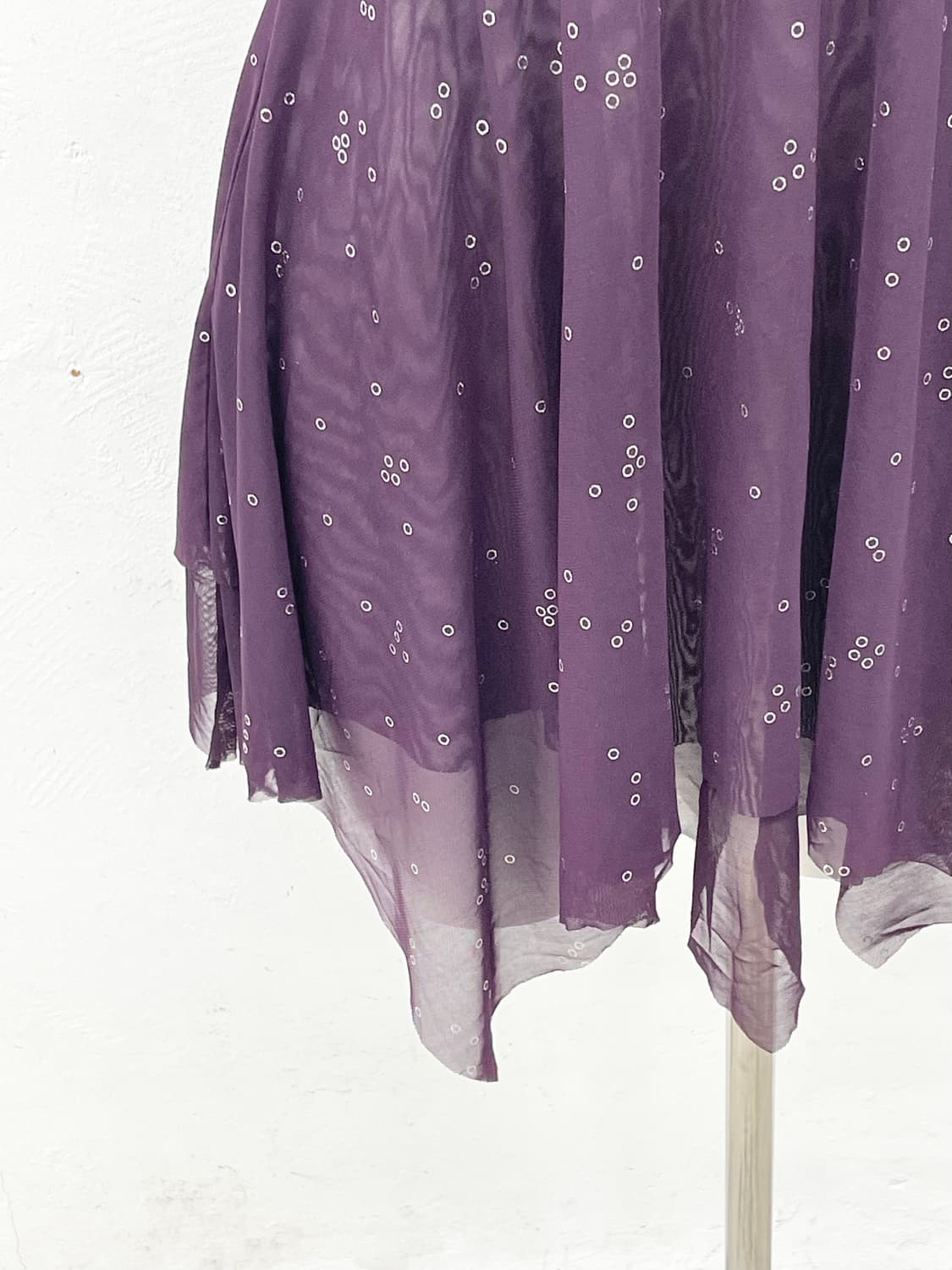 퍼플페어리 언발 레이스 슬립 상품이미지3