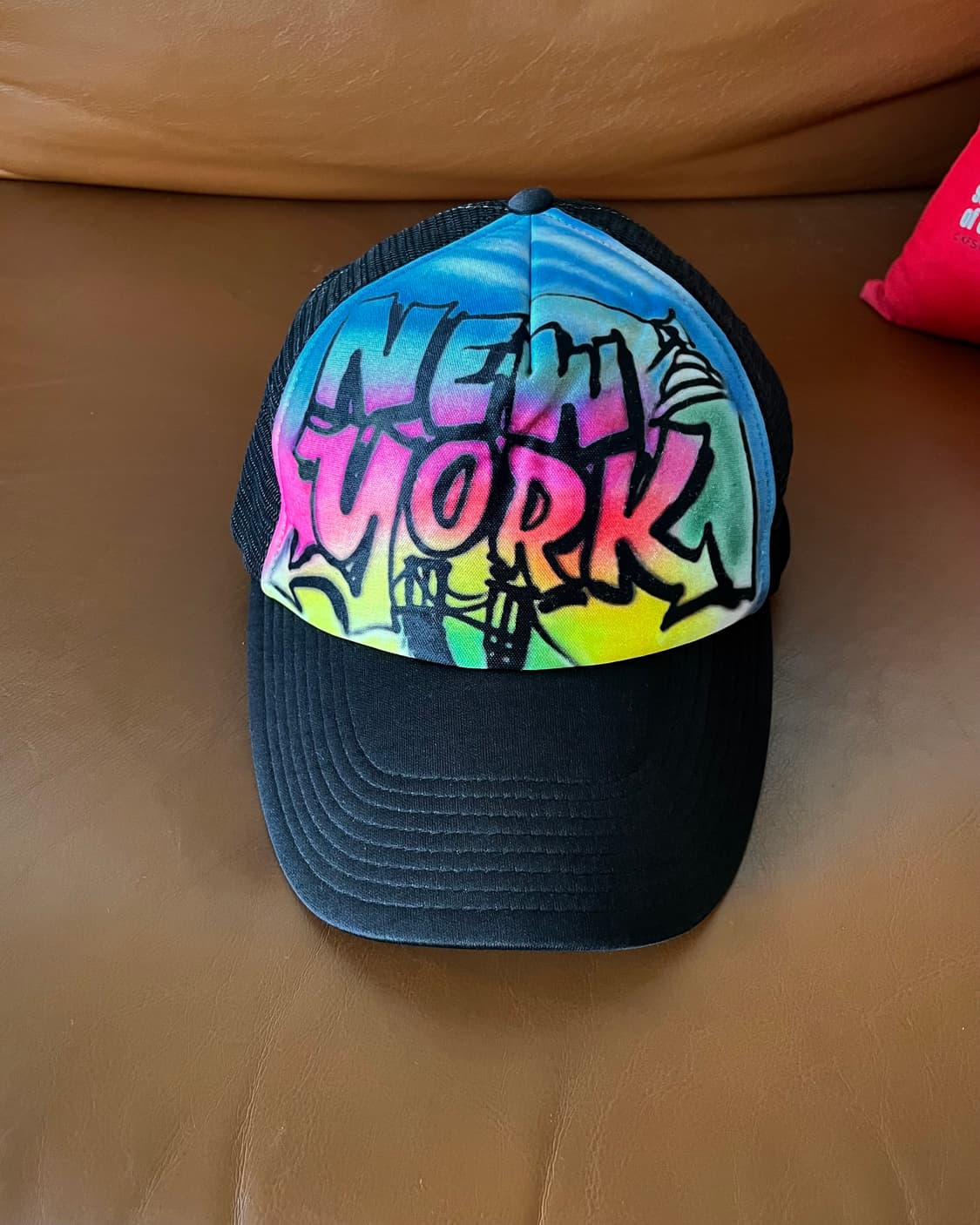 -1990s Head Lock Graffiti Print Mesh Cap 상품이미지4