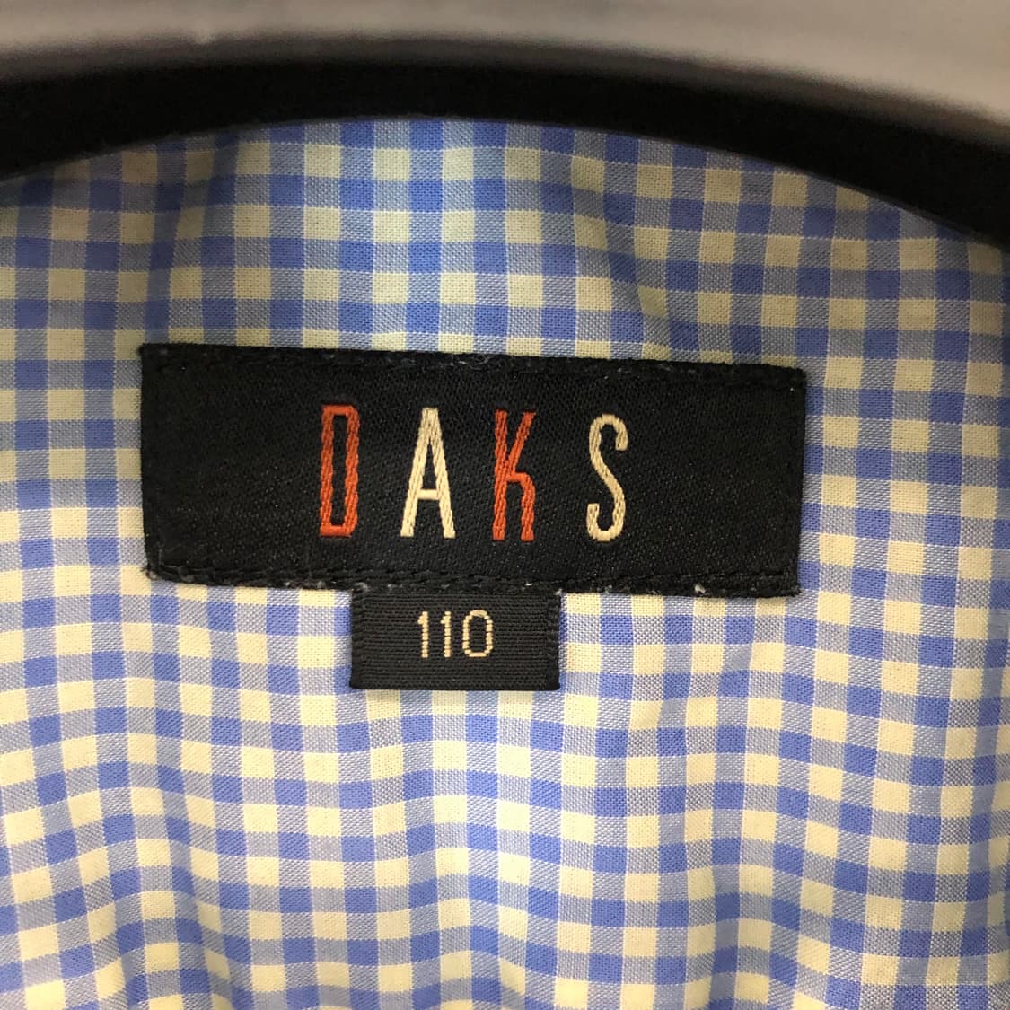 닥스 자수로고 블루 깅엄셔츠 105 상품이미지5