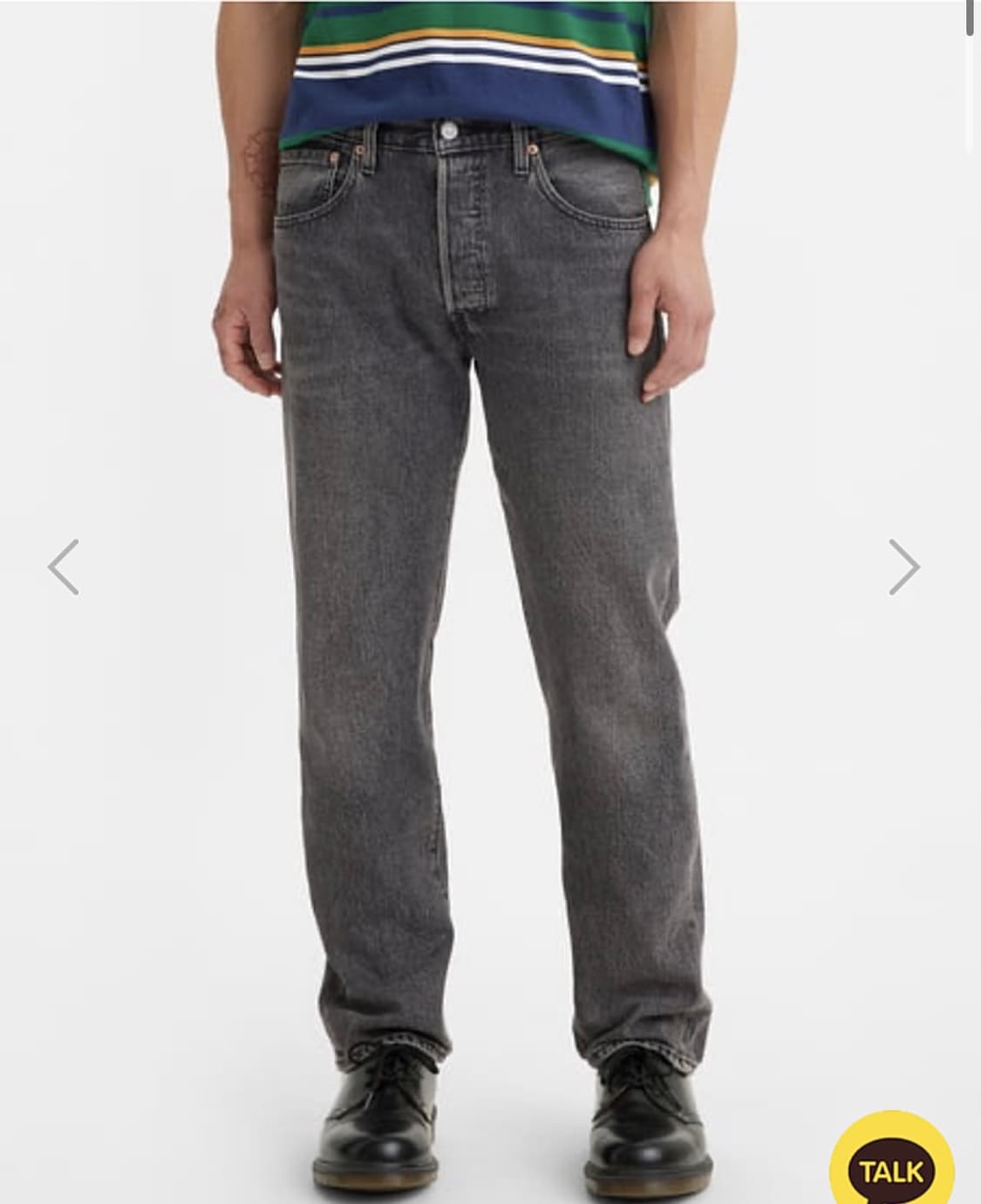 리바이스 501 스트레이트 일자 핏 워싱 흑청 데님 W30 L32 상품이미지1