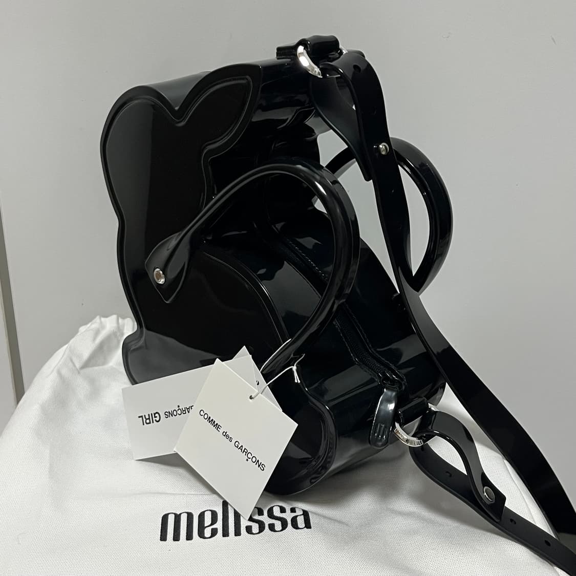 꼼데가르송 걸 x 멜리사 25fw 토끼 백/블랙 상품이미지2