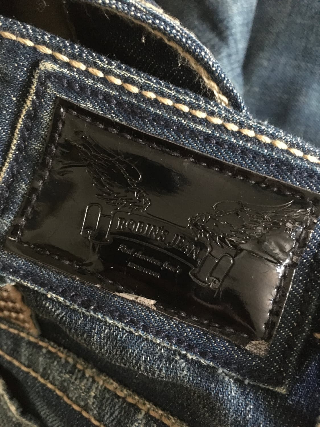 Robins Jeans 스터드 유니언잭 지퍼 데님 팬츠 상품이미지6